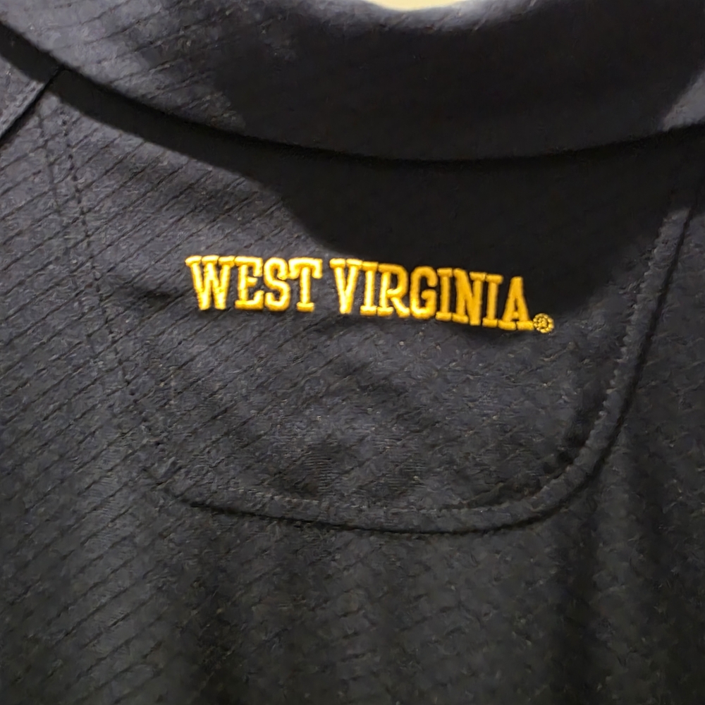 Nike WVU West Virginia University Dri-Fit Men Polo Shirt Mountaineers Football - Picture 10 of 10